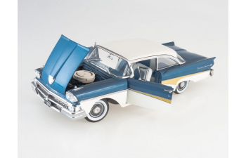 FORD Fairlane 500 HardTop, blue / white