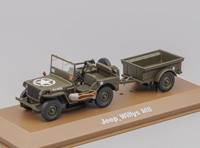 JEEP Willys MB + Remorque Bantam (1940), green