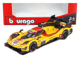 FERRARI 499p 3.0l Turbo V6 Team Af Corse №83 Winner 24h Le Mans (2025) Robert Kubica - Phil Hanson - Yifei Ye, Yellow Red
