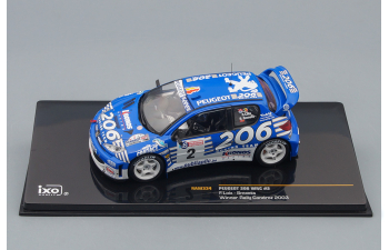 PEUGEOT 206 WRC 2 Winner Rally Condroz F.Loix - S.Smeeth (2003), blue
