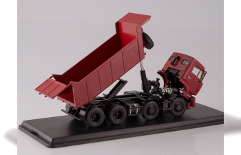 Камский грузовик 6540 8х4 самосвал ранний, темно-красный