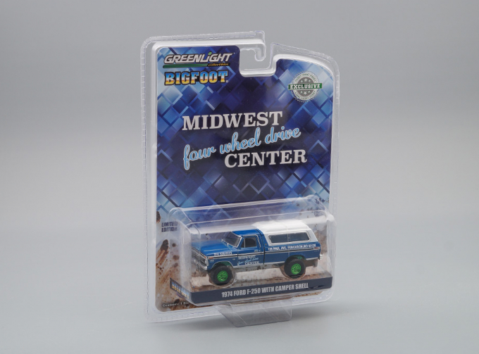 FORD F-250 Camper Shell "Midwest Four Wheel Drive Center" 1974 (Greenlight!)