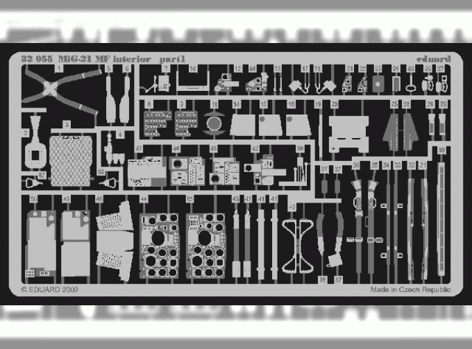 Фототравление для MiG-21MF interior