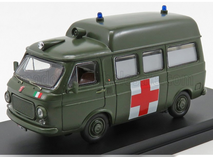 FIAT 238 Van Tetto Alto Ambulanza Esercito Italiano (1970), Military Green