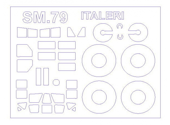 Маски окрасочные SM.79 Spaviero / I.Serie + маски на диски и колеса