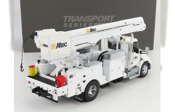 KENWORTH T380 Truck Altec Aa55 Gru Crane Elevator Con Piattaforma Cestello (2010), white