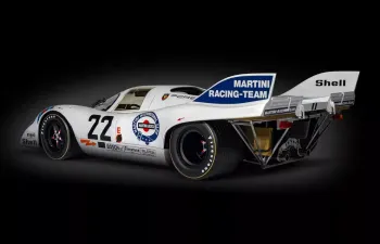 PORSCHE 917k 4.9l Team Martini Racing №22 Winner 24h Le Mans (1971) Helmut Marko - Gijs Van Lennep, White Blue