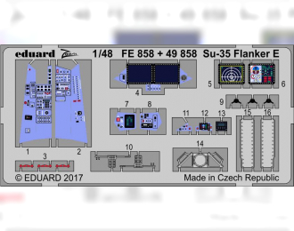 Фототравление для Су-35 Flanker E интерьер