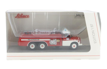 TATRA T148 Tanker Truck Feuerwehr 3-assi (1968), Red White