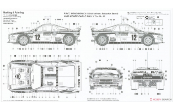 Сборная модель LANCIA 037 N12 Rally Montecarlo (1986) S.servia' - J.Sabater