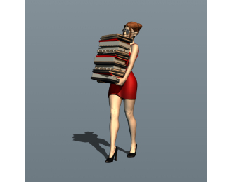 Фигурка Бизнесвумен 3, окрашенная