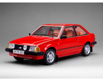 FORD Escort Mark III Ghia (1983), sunburst red 