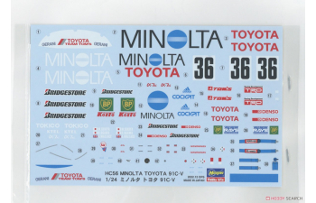 Сборная модель MINOLTA TOYOTA 91C-V