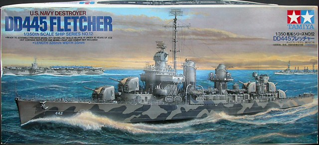 Сборная модель Американский эсминец DD445 Fletcher