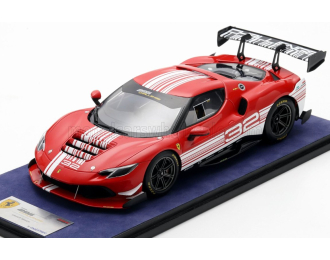 FERRARI 296 GT3 3.0L TWIN TURBO V6 Challenge №32 Finali Mondiali Mugello Italy (2023) - Con Vetrina - With Showcase