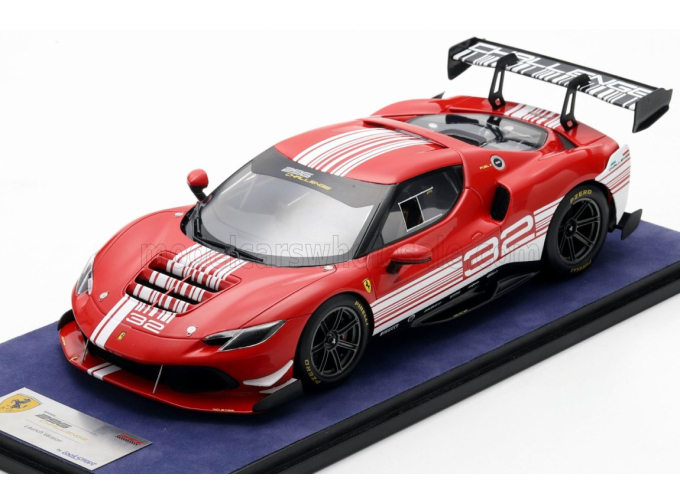 FERRARI 296 GT3 3.0L TWIN TURBO V6 Challenge №32 Finali Mondiali Mugello Italy (2023) - Con Vetrina - With Showcase