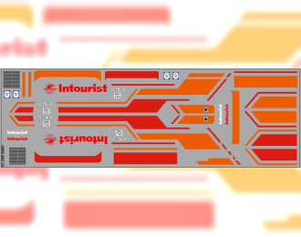 Декаль ПОЛОСЫ IKARUS-250,59 INTOURIST (100х290)