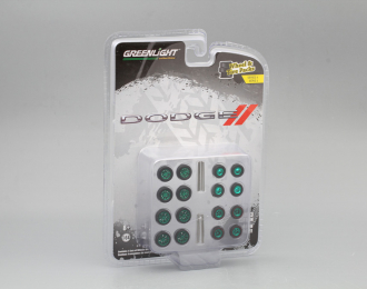 набор "Wheel & Tire Packs Series 4" 4 комплекта колес DODGE (Greenlight!)