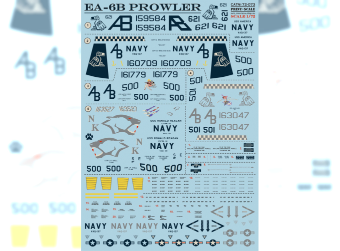 EA-6B Prowler Wet decal