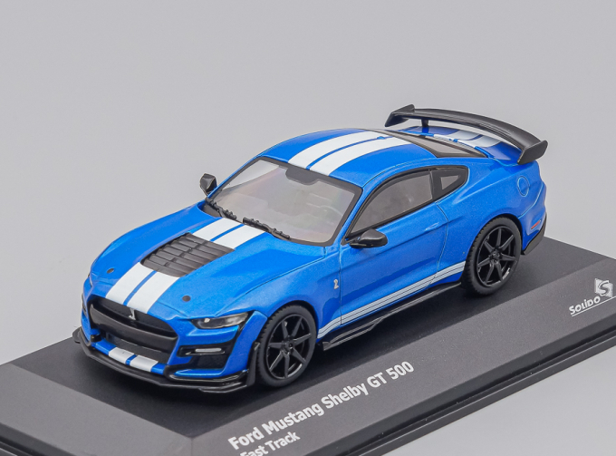 FORD Mustang Shelby GT500 Fast Track (2020), blue metallic / white