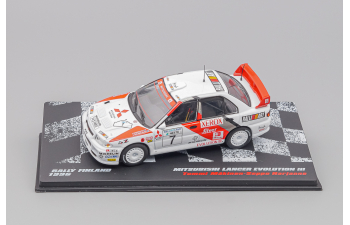 MITSUBISHI LANCER EVO III T.Mäkinen - S.Harjanne 1996 Finland Rally #7 из серии RALLY CARS 44