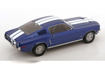 FORD Mustang GT Fastback (1968), blue metallic/white