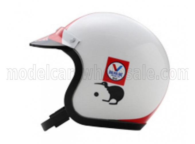 HELMET F1 Casco Helmet Chris Amon Team Ferrari 312 F1-67 Season (1967), White