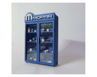 Диорама Шкаф-витрина для гаража/ Wardrobe accesories, blue