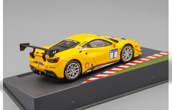 FERRARI 488 Gt3 3.9l Turbo V8 №1 Challenge (2017), Yellow