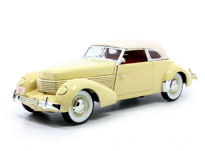 CORD 810 (1936), yellow with white roof