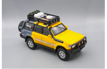 TOYOTA Land Cruiser 80 (Safari Edition), жёлтый, 21 см