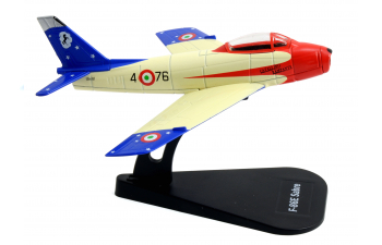 NORTH AMERICAN F-86e Sabre Military Airplane 1961, Cream Red Blue