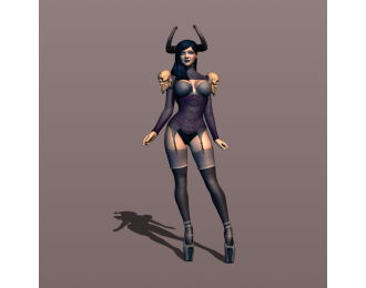 Фигурка 666 Демонесса, окрашенная