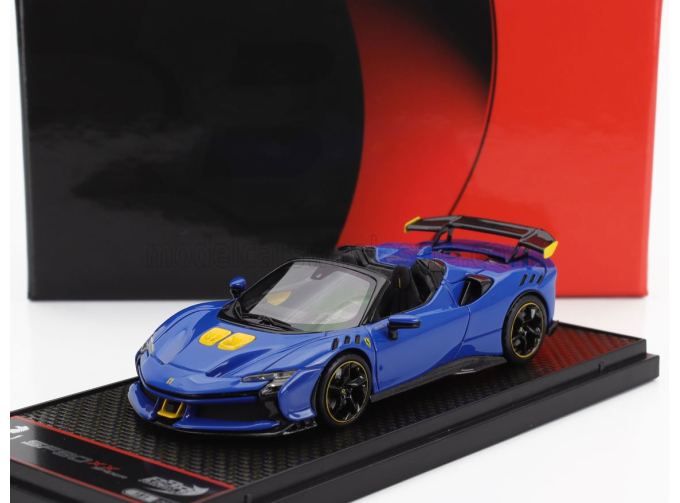 FERRARI Sf90 Xx Stradale Spider (2024), Azzurro Dino - Light Blue Black Yellow