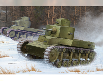 Сборная модель Танк Soviet T-24 Medium Tank