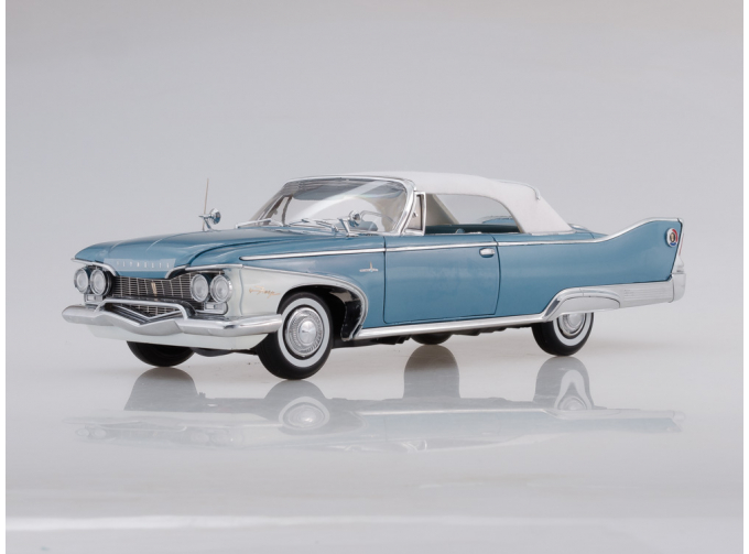 PLYMOUTH Fury Closed Convertible (1960), convertible white/twilight blue metallic