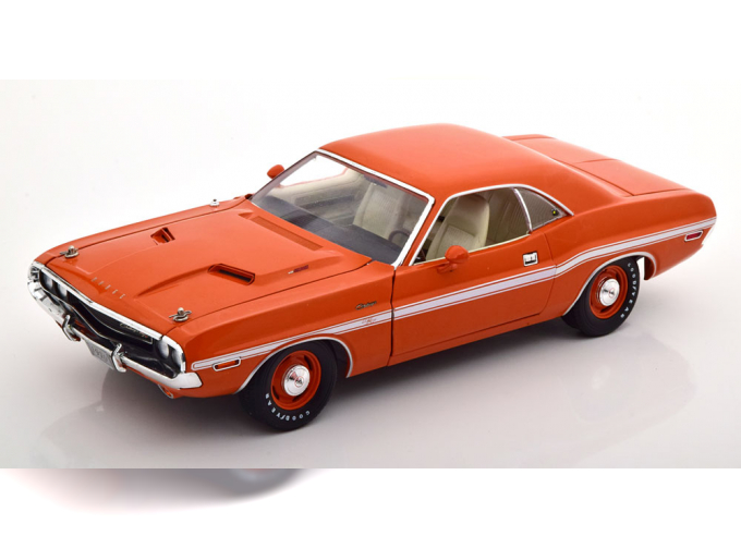 DODGE Challenger R/T Scat Pack (1970), orange white