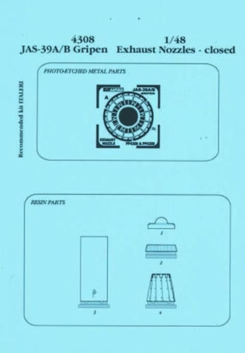 Набор дополнений JAS-39A/B Gripen exhaust nozzle - closed position