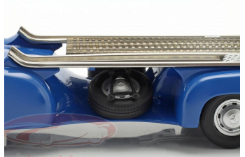 MERCEDES-BENZ Renntransporter (blue) + MERCEDES-BENZ W196 (1955), silver