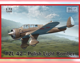 Сборная модель Польский легкий бомбардировщик PZL 42
