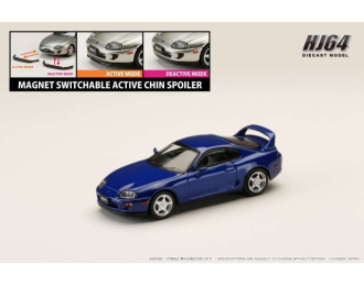 Toyota Supra RZ (JZA80) with Active Spoiler Parts, blue mica metallic