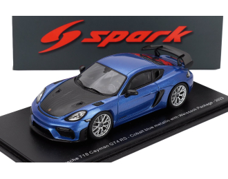 PORSCHE 718 Cayman Gt4 Rs Weissach Package (2023), Cobalt Blue