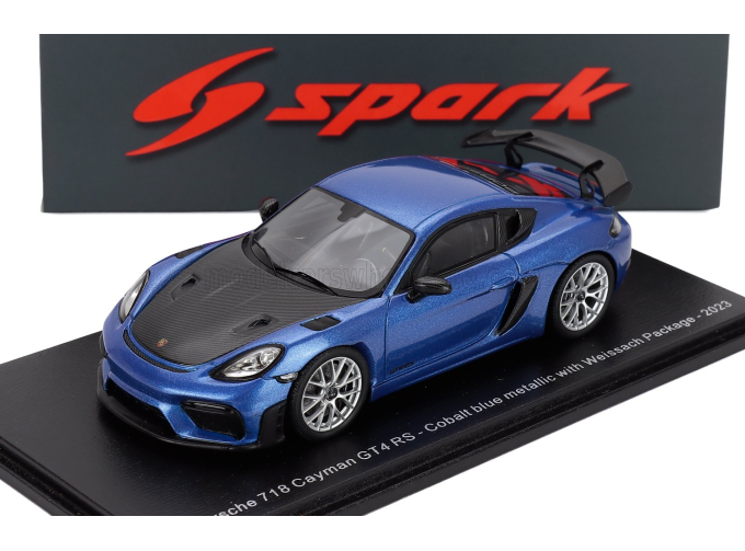 PORSCHE 718 Cayman Gt4 Rs Weissach Package (2023), Cobalt Blue
