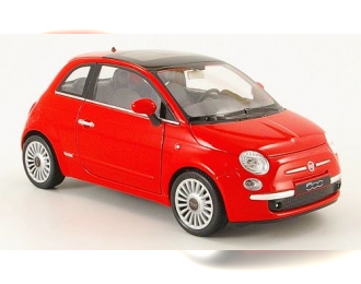 FIAT 500 (2007), red