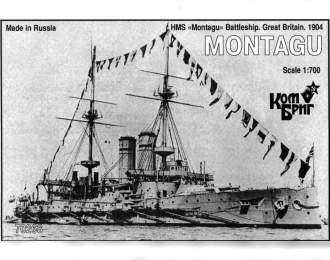 Сборная модель HMS Montagu Эскадренный броненосец 1903