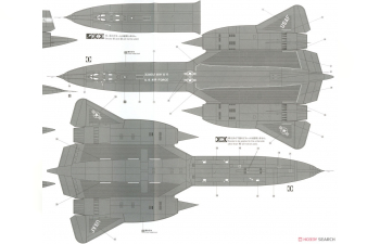 Сборная модель SR-71 (YF-12C) Blackbird NASA 1971
