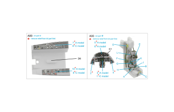 3D Декаль интерьера кабины F-104 A/C (Hasegawa)