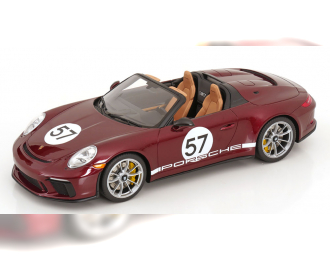 PORSCHE 911 (991.2) Speedster Heritage Edition, red metallic /white