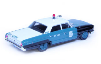 FORD Galaxie 500 New York Police (1964), Полицейские Машины Мира 67, бело-зеленый