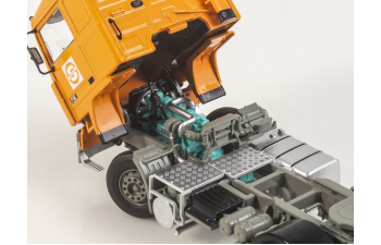 VOLVO F12 с полуприцепом Lamberet Совтрансавто, оранжевый / белый